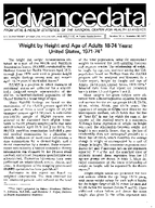 Weight by Height and Age of Adults 1874 Years United States 197174
