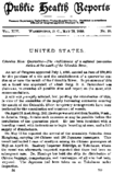 Public health report  v 14 no 20 May 19 1899