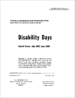 Disability days United States July 1963June 1964