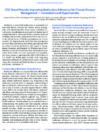 CDC Grand Rounds Improving Medication Adherence for Chronic Disease Management  Innovations and Opportunities