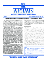 MMWR Morbidity and Mortality Weekly Report Vol 52 No 16 April 25 2003