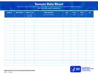 Sample Data Sheet for Legionella Environmental Assessment Form LEAF 202301