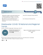 Wastewater COVID19 National and Regional Trends  COVID19 NWSS Wastewater Monitoring in the US