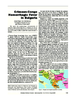CrimeanCongo Hemorrhagic Fever in Bulgaria