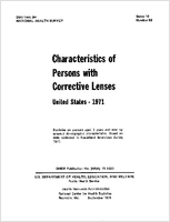 Characteristics of Persons with Corrective Lenses United States  1971