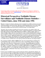 Notifiable disease Surveillance and notifiable disease statisticsUnited States June 1946 and June 1996