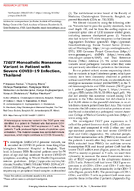 TIGIT Monoallelic Nonsense Variant in Patient with Severe COVID19 Infection Thailand
