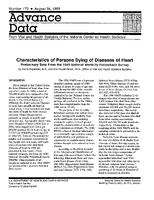 Characteristics of Persons Dying of Diseases of Heart Preliminary Data From the 1986 National Mortality Followback Survey