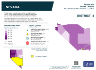 NV Congressional District 04 Stroke and Stroke Centers Map 118th Congress