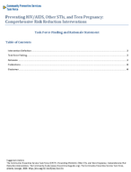 Preventing HIVAIDS Other STIs and Teen Pregnancy Comprehensive Risk Reduction Interventions