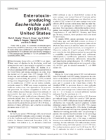 Enterotoxinproducing Escherichia coli O169H41 United States