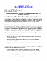 Update on Investigation of Rabies Infections in an Organ Donor and Transplant Recipients Tuesday July 06 2004 1151 EDT 1151 AM EDT