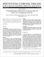 Triangulating Differential Nonresponse by Race in a Telephone Survey