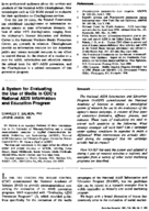 A system for evaluating the use of media in CDCs National AIDS Information and Education Program