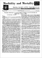 Morbidity and Mortality Weekly Report Vol 2 No 4 week ended January 31 1953