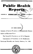 Public Health Reports  v 54 no 7  cover