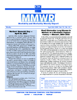 MMWR Morbidity and Mortality Weekly Report Vol 51 No 16 April 26 2002