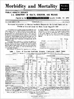Morbidity and Mortality Weekly Report For release August 15 1958 Vol 7 No 32