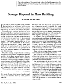 Sewage disposal in mass building