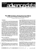 The 1986 Inventory of LongTerm Care Places An Overview of Facilities for the Mentally Retarded