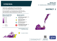VA Congressional District 02 Stroke and Stroke Centers Map 118th Congress