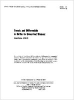 Trends and Differentials in Births to Unmarried Women United States 197076