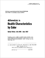 Differentials in health characteristics by color United States July 1965June 1967