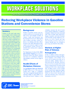 Workplace Solutions Reducing Workplace Violence in Gasoline Stations and Convenience Stores