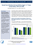 Dental care utilization among children aged 117 years United States 2019 and 2020
