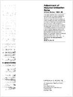 Adjustment of Hospital Utilization Rates United States 196580