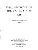 Vital Statistics of the United States 1986 Volume IIMortality Part B
