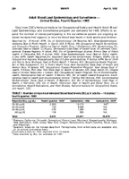 Adult Blood Lead Epidemiology and Surveillance  United States Fourth Quarter 1992