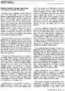Disease Prevention Through Immunization The Beginning Of Health Care Reform