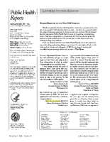 Public Health Reports Letters to the Editor from Richard Goodman