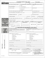 US standard Report of fetal death