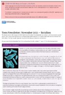 Teen newsletter November 2021  Botulism