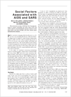 Social Factors Associated with AIDS and SARS