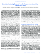 Ebola Active Monitoring System for Travelers Returning from West Africa  Georgia 20142015