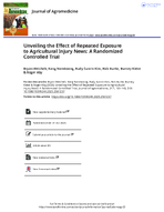 Unveiling the Effect of Repeated Exposure to Agricultural Injury News A Randomized Controlled Trial