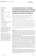 Association Between Maternal Occupational Exposure to Cleaning Chemicals During Pregnancy and Childhood Wheeze and Asthma