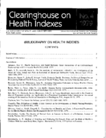 Bibliography on Health Indexes Number 4 1979