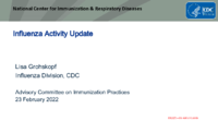 Influenza activity update