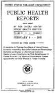 Public Health Reports  v 50 no 6  cover