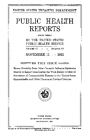 Public Health Reports  v 47 no 46  cover