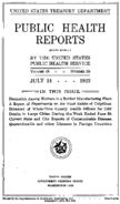 Public Health Reports  v 48 no 28  cover