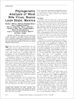 Phylogenetic Analysis of West Nile Virus Nuevo Leon State Mexico