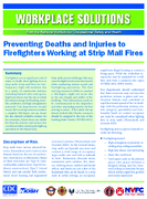Workplace Solutions Preventing Deaths and Injuries to Firefighters Working at Strip Mall Fires