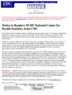 National Center for Health Statistics joins CDC