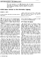 NCHS Under Full Sail On The Information Highway