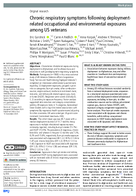 Chronic Respiratory Symptoms Following DeploymentRelated Occupational and Environmental Exposures Among US Veterans